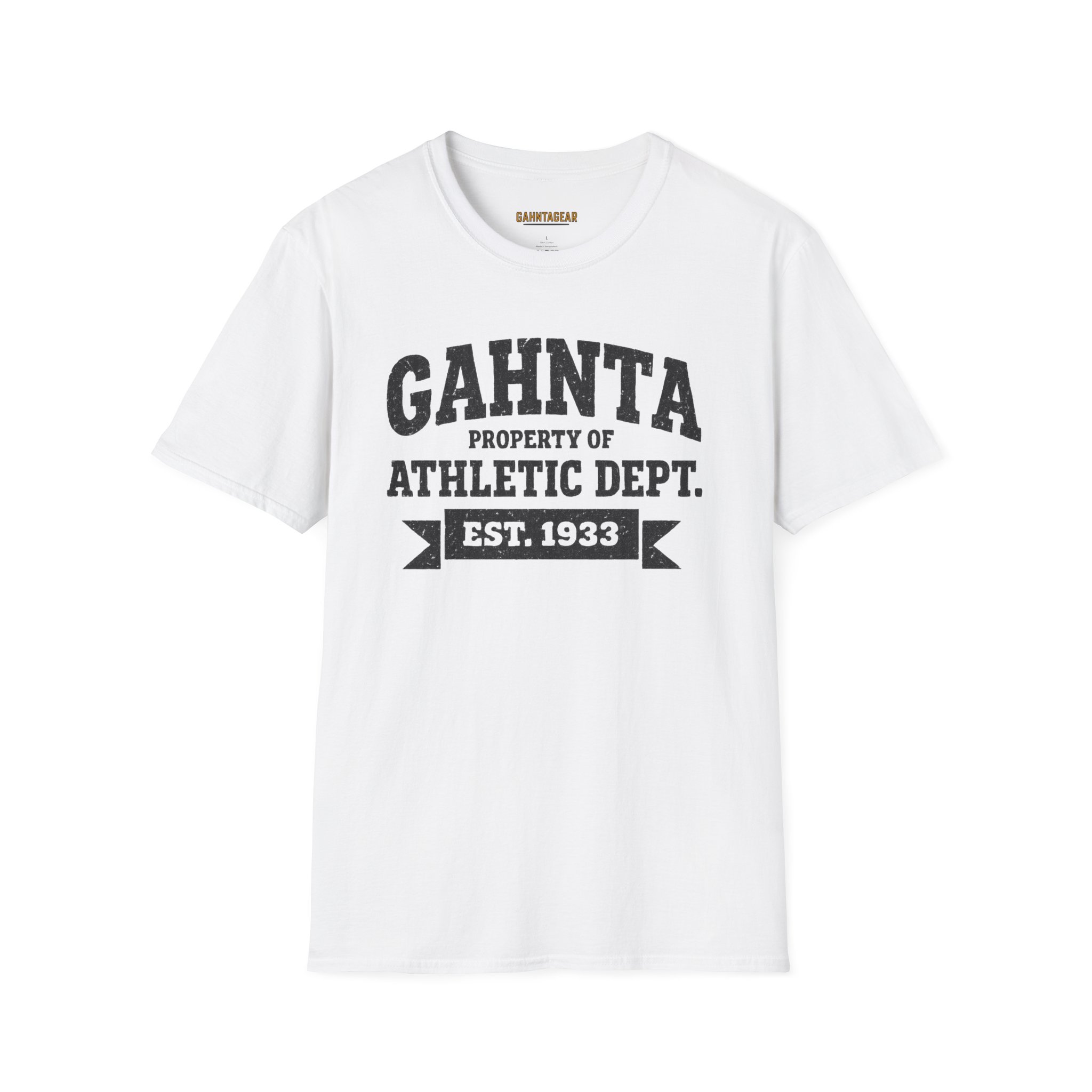 GAHNTA Athletic Dept Classic Tee with bold Pittsburgh Yinzer lettering