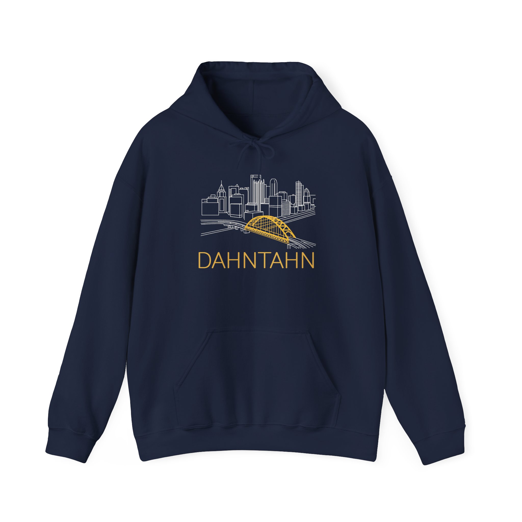 GAHNTA DAHNTAHN Skyline Classic Hoodie with Pittsburgh Yinzer style