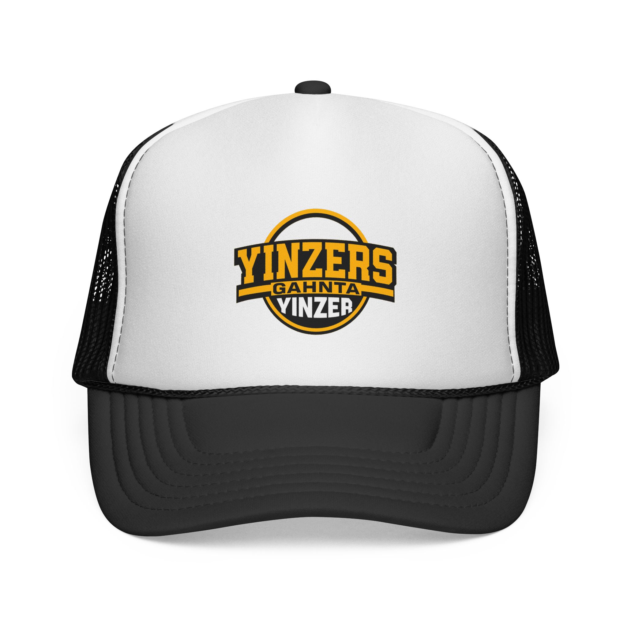Yinzers Gahnta Yinzer Trucker Cap with bold Pittsburgh Yinzer logo