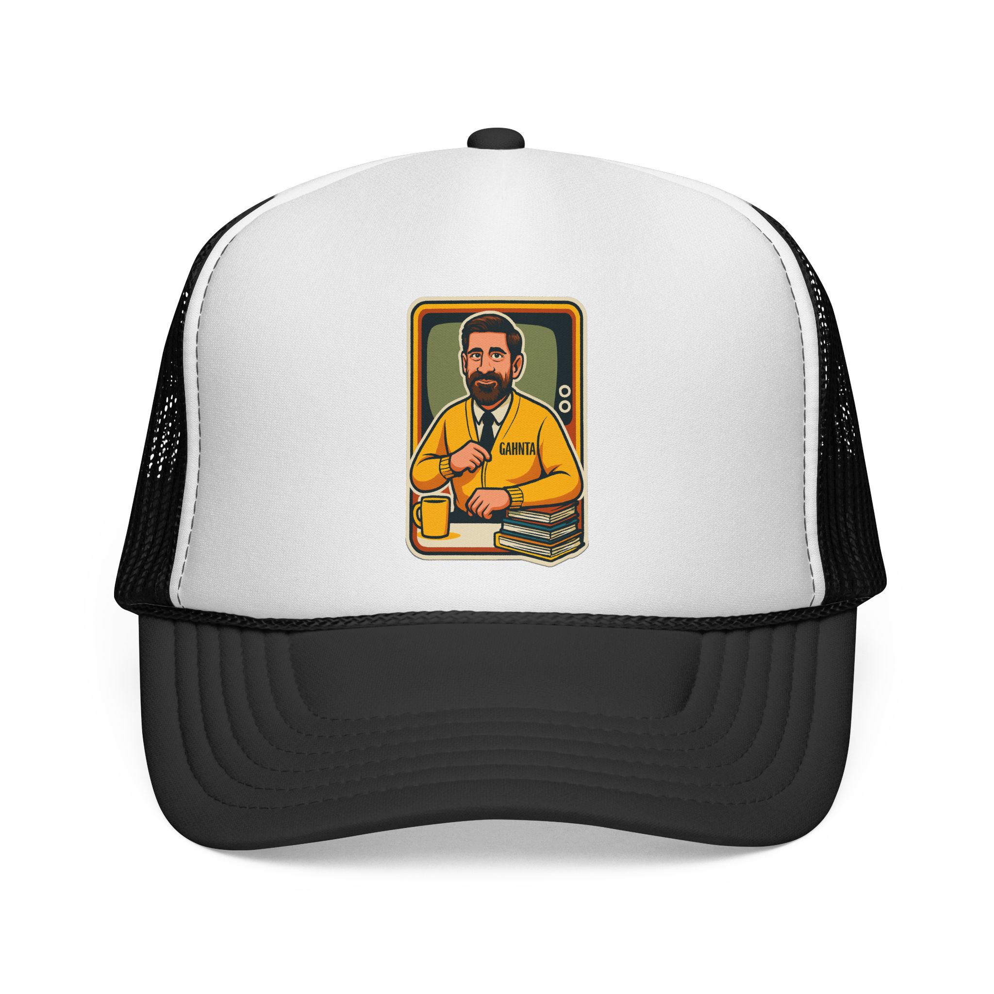 Mister Rodgers GAHNTA Trucker Cap with bold Pittsburgh AR logo