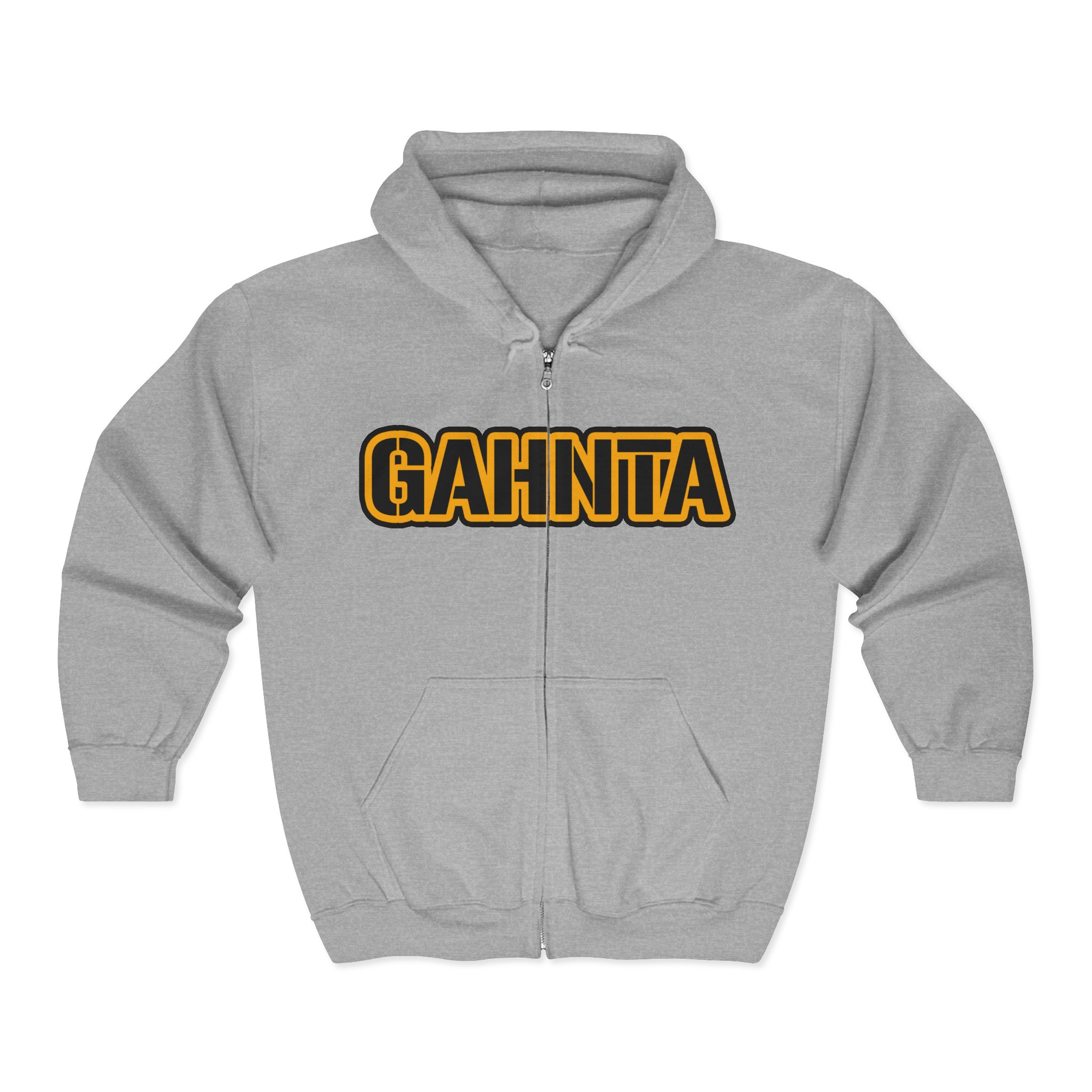 GAHNTA Original Zip-Up Hoodie with Pittsburgh Yinzer style