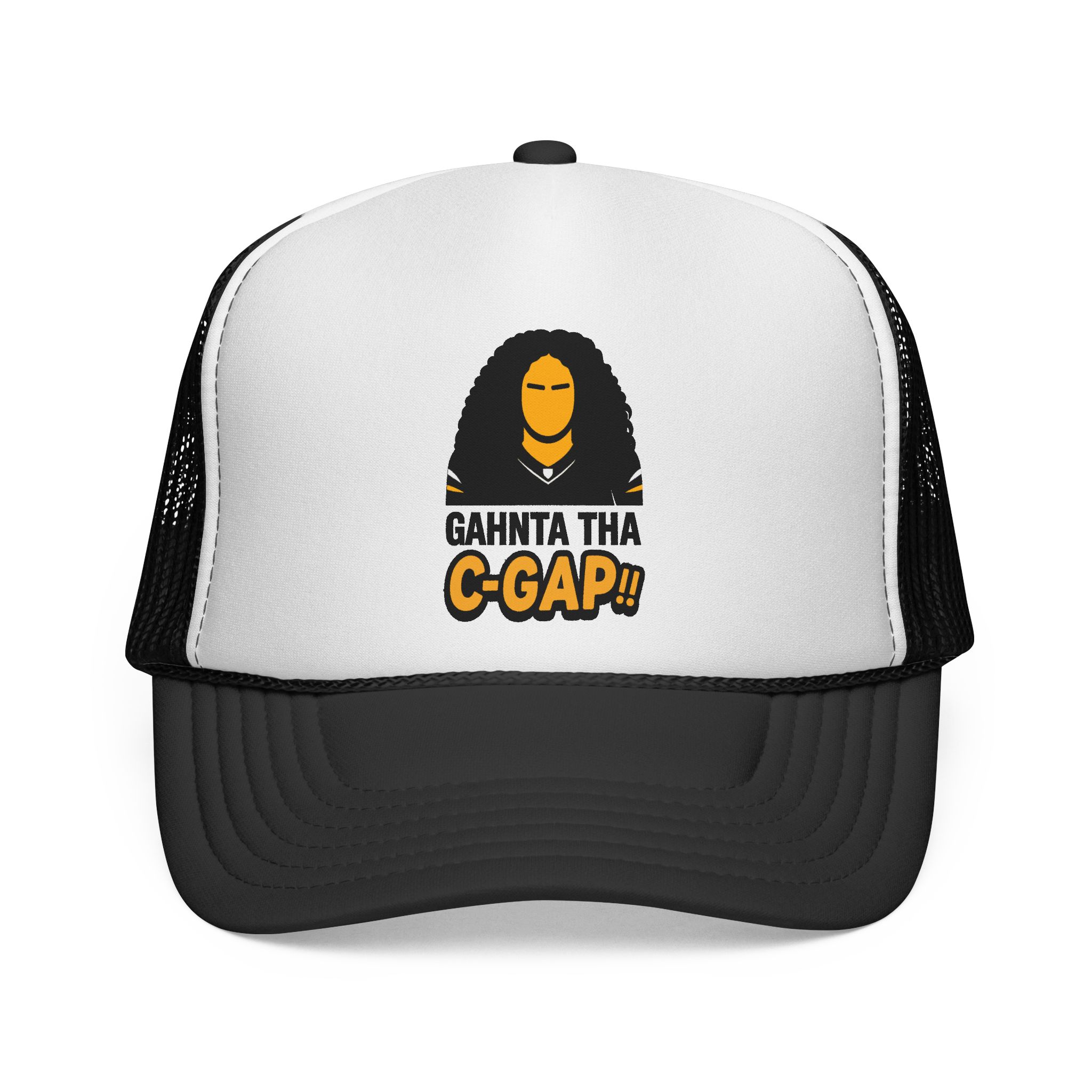 GAHNTA C GAP Trucker Cap with bold Pittsburgh Yinzer logo