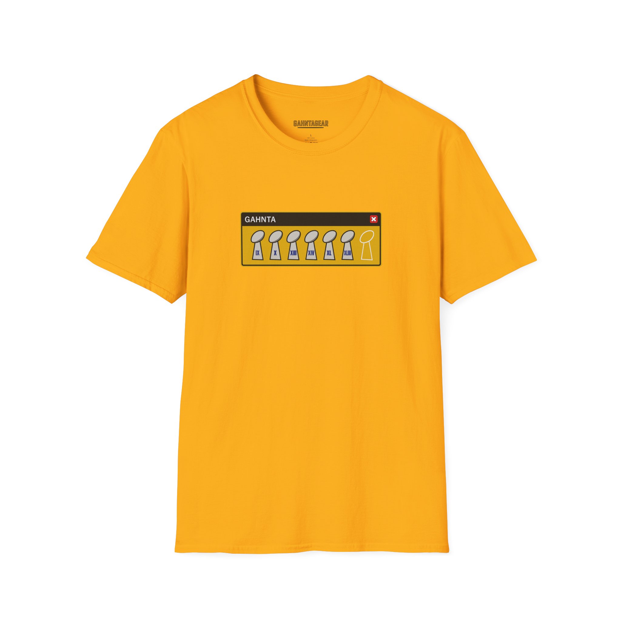 GAHNTA WARNING Classic Tee with bold Pittsburgh Yinzer lettering