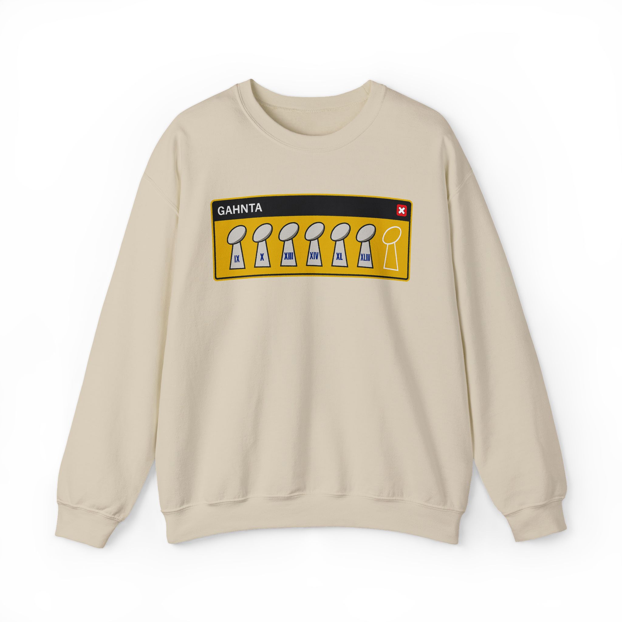 GAHNTA WARNING Vintage Sweatshirt with Pittsburgh Yinzer style