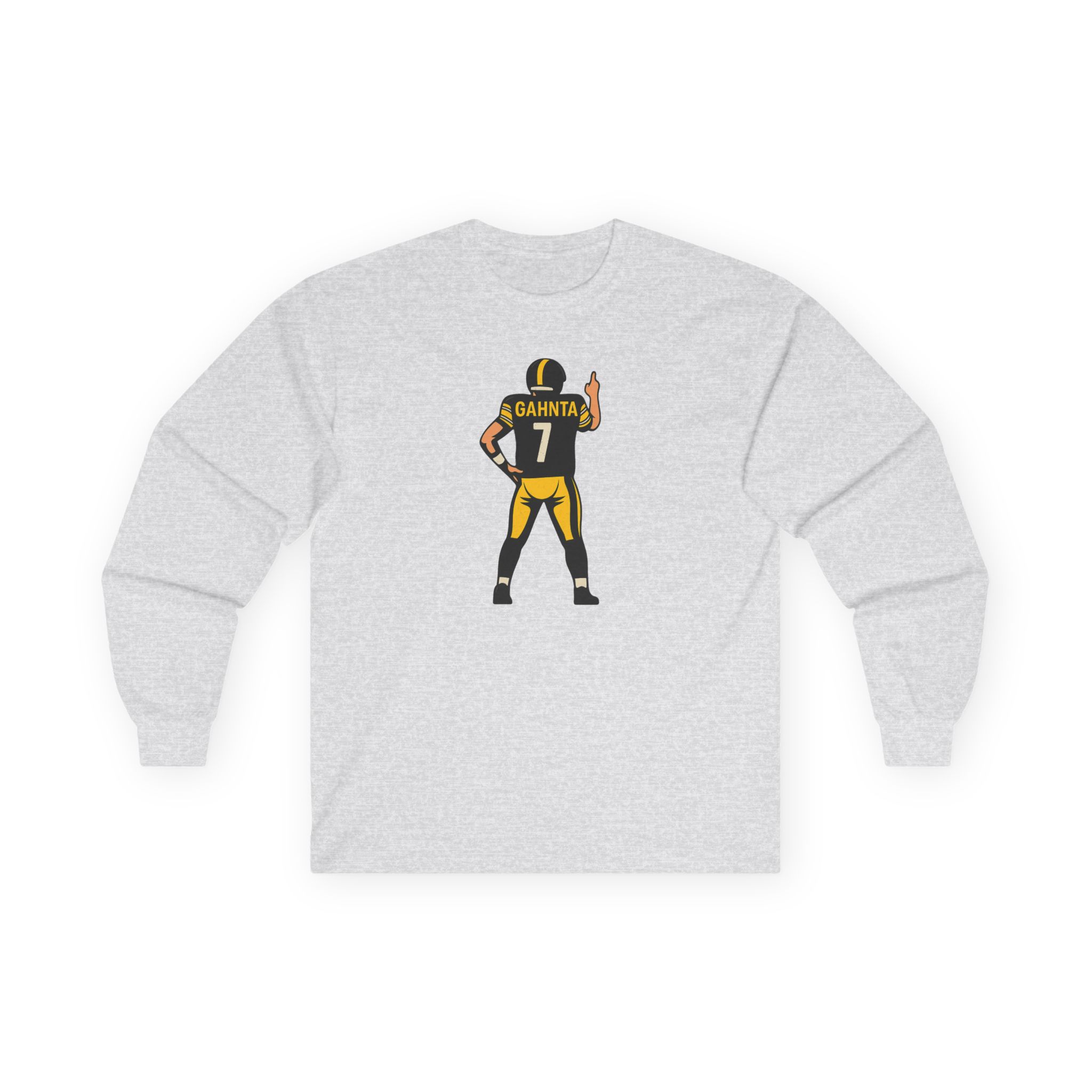 FIRST DAHN Long Sleeve Classic Tee with Pittsburgh appeal